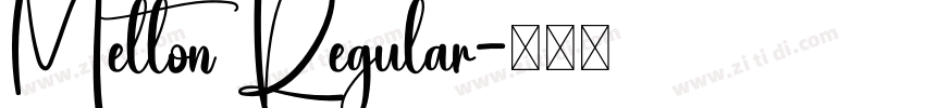 Melton Regular字体转换